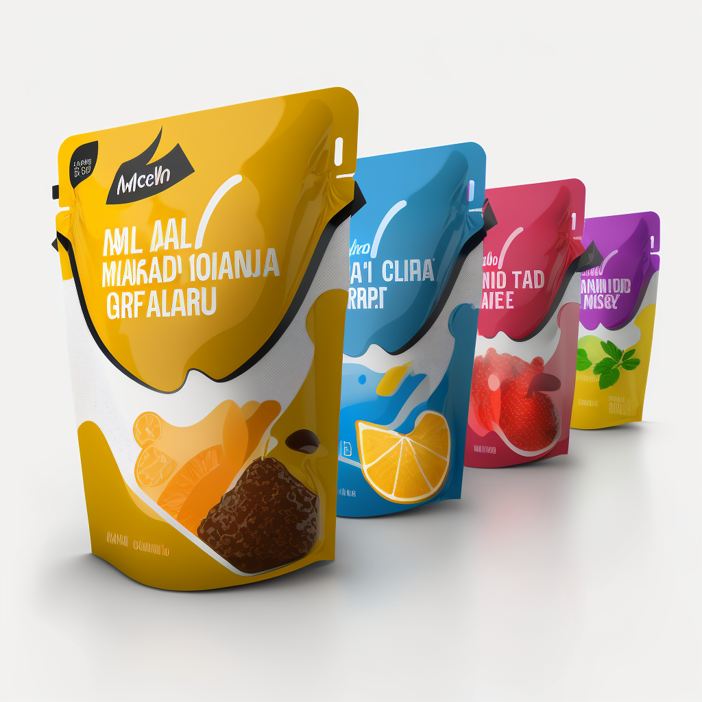 Custom Printed Reusable Plastic Heat Seal Mini Ziplock Baggies Stand up Pouch Holographic Packaging Bag