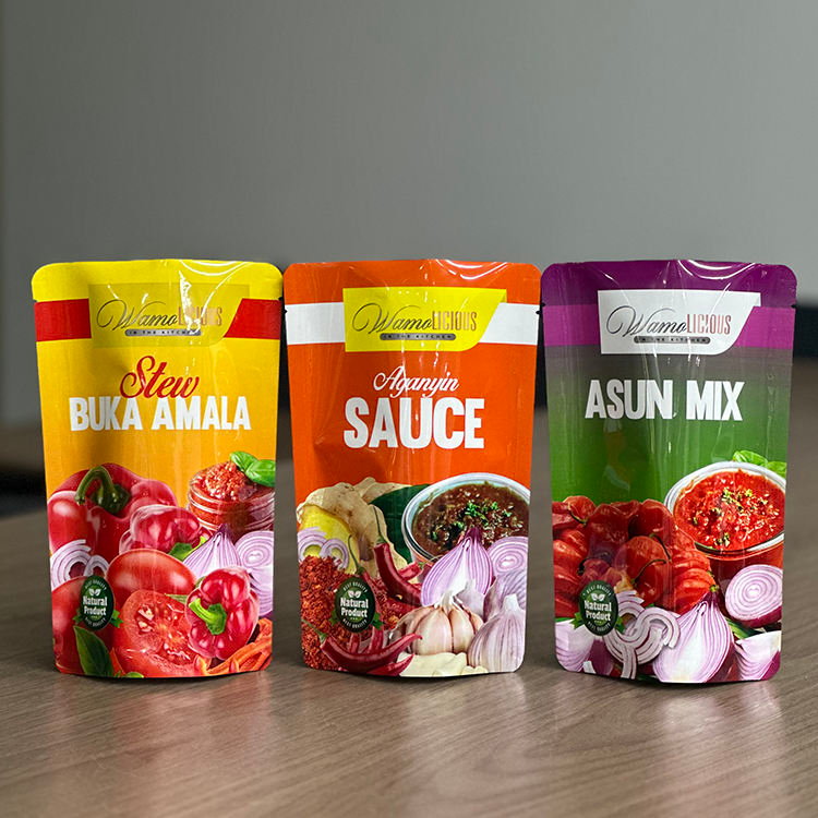 Factory Wholesale Stand up High Temperature Resistant Retort Pouches Food Grade Aluminum Foil Bags for Ready Meals